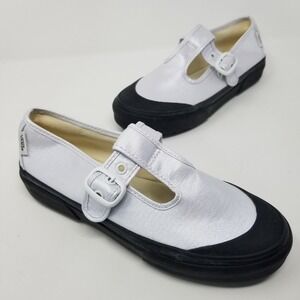 VANS Style 93 Coated Canvas True White Mary Jane Sneakers Shoes Women's Size 6.5